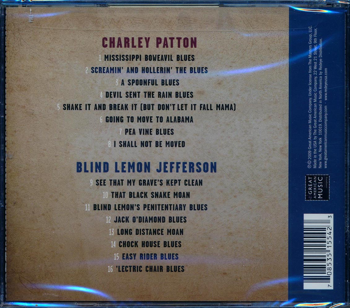 Charley Patton, Blind Lemon Jefferson - Devil's Best Friend (remastered) [New CD]