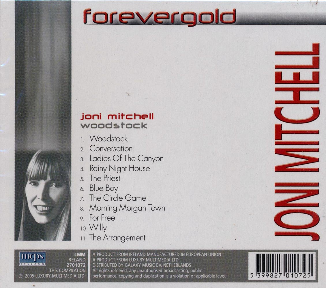 Joni Mitchell - Woodstock (Forever Gold) [New CD]