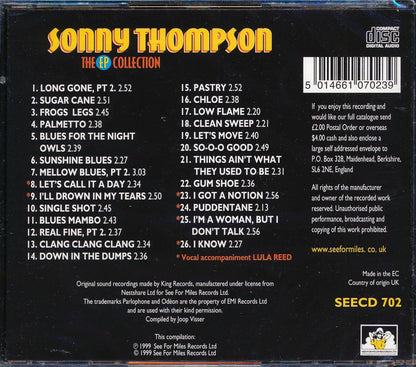 Sonny Thompson - The EP Collection (26 tracks) [New CD]