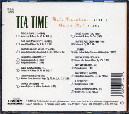 Mela Tenenbaum, Anton Nel - Tea Time: A Collection Of Favorites For Violin & Piano [New CD]