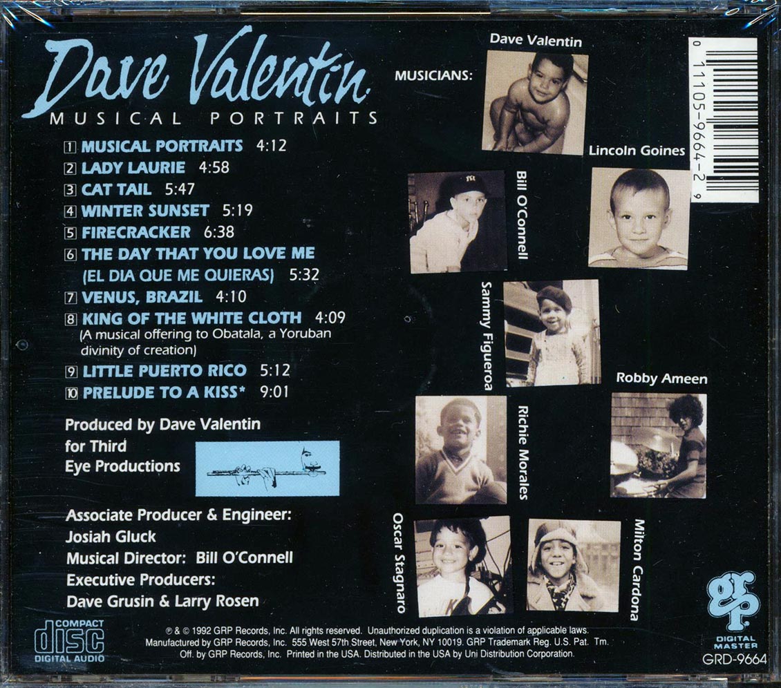 Dave Valentin - Musical Portraits [New CD]