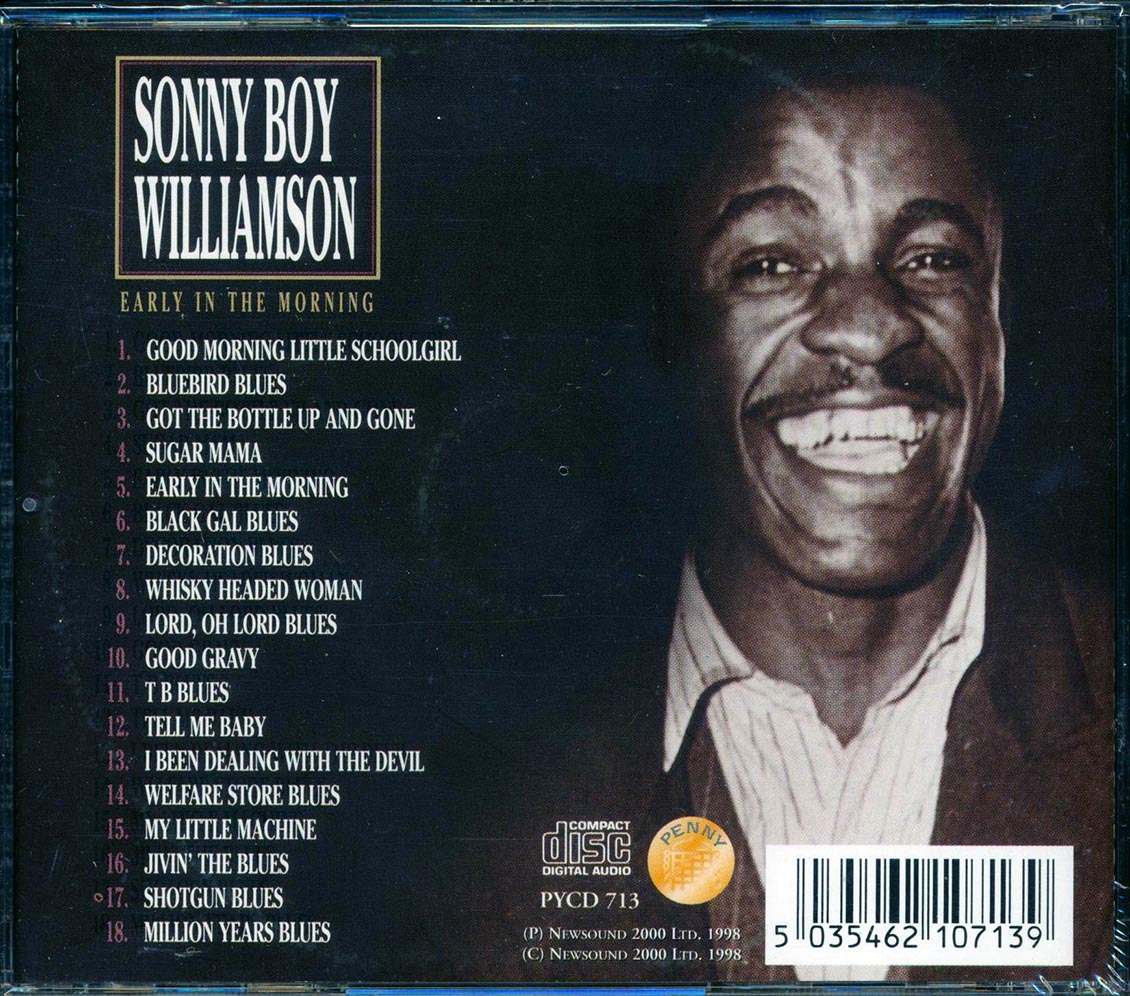 Sonny Boy Williamson - Early In The Morning [New CD]
