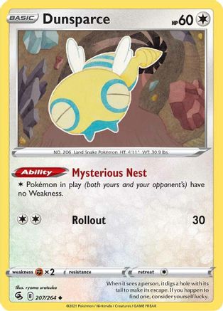 Dunsparce 207/264 - SWSH08 Fusion Strike