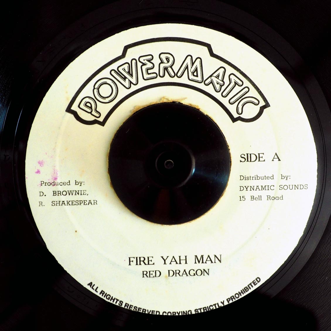 Red Dragon - Fire Yah Man  /  Version [New Vinyl Record 7" Single]