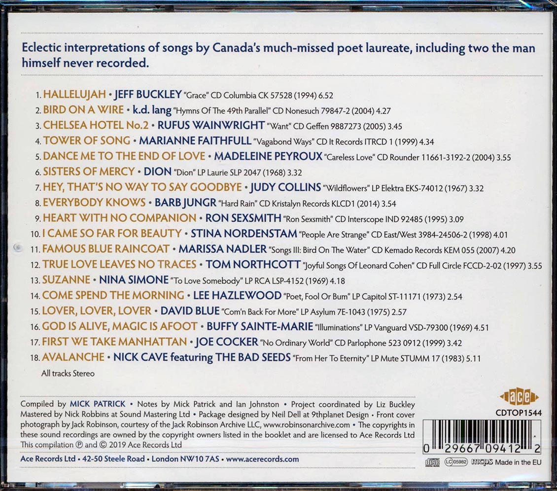 Nina Simone, Rufus Wainwright, KD Lang, Etc. - Hallelujah: The Songs Of Leonard Cohen [New CD]