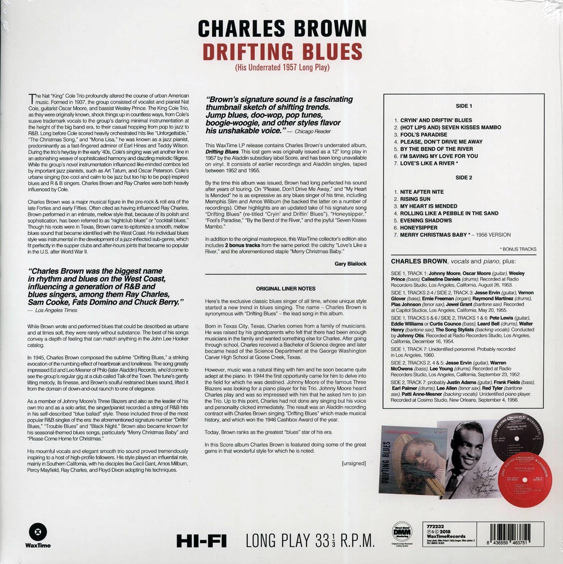 Charles Brown - Drifting Blues (+2 bonus tracks) (ltd. ed.) (180g) [New Vinyl Record LP]