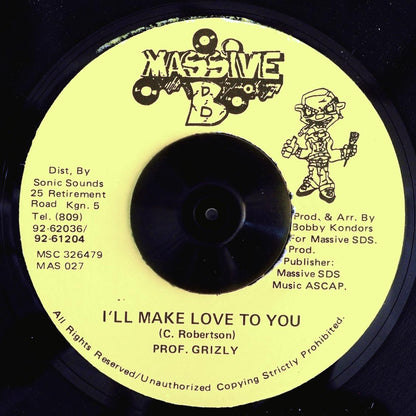 Professor Grizzly - I'll Make Love To You  /  Version (rhythm: "Concrete") (orig. press) [New Vinyl 7"]