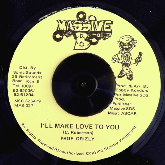 Professor Grizzly - I'll Make Love To You  /  Version [New Vinyl Record 7" Single]