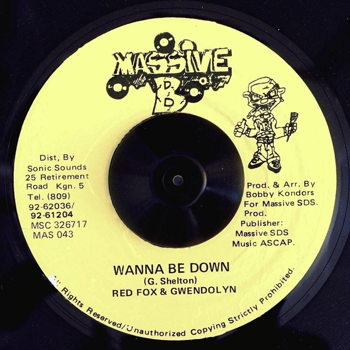 Red Fox, Gwendolyn - Wanna Be Down [New Vinyl Record 7" Single]