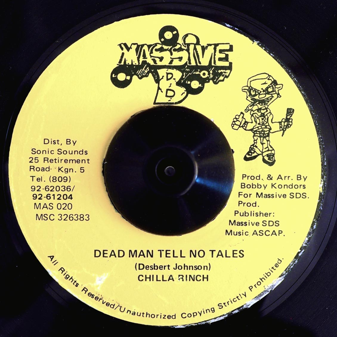 Chilla Wrench - Dead Man Tell No Tales  /  Version [New Vinyl Record 7" Single]