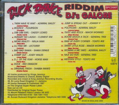 Major Worries, Admiral Bailey, Tonto Irie, Josey Wales, Etc. - Duck Dance Rhythm: DJ's Galore (rhythm: "Duck Dance") (20 tracks) [New CD]