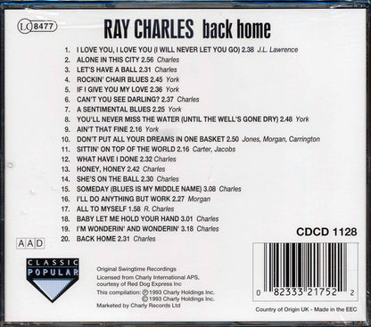 Ray Charles - Back Home [New CD]