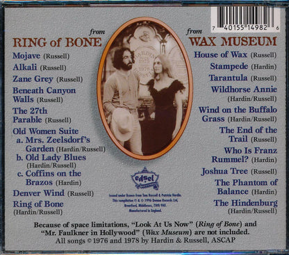 Tom Russell, Patricia Hardin - The Early Years: Ring Of Bone + Wax Museum (2 albums on 1 CD) [New CD]