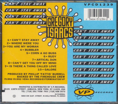 Gregory Isaacs - Can't Stay Away [New CD]