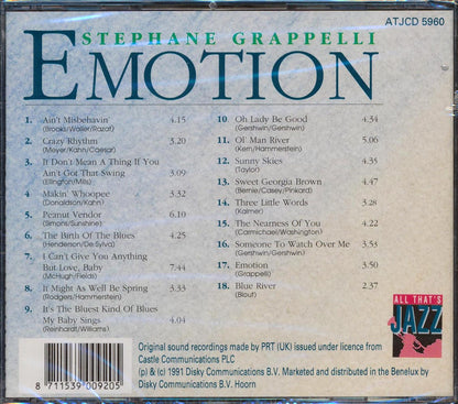Stephane Grappelli - Emotion [New CD]