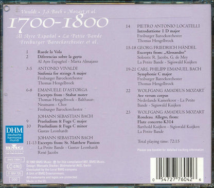 Vivaldi, Bach, Mozart, Et Al - Century Classics V: 1700-1800 (23 tracks) [New CD]