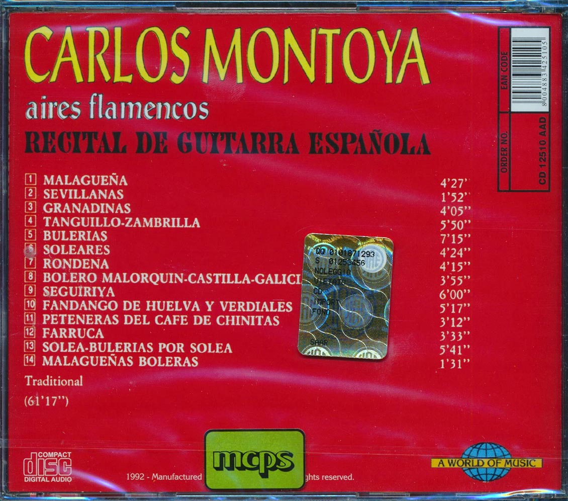 Carlos Montoya - Aires Flamencos: Recital De Guitarra Espanola [New CD]