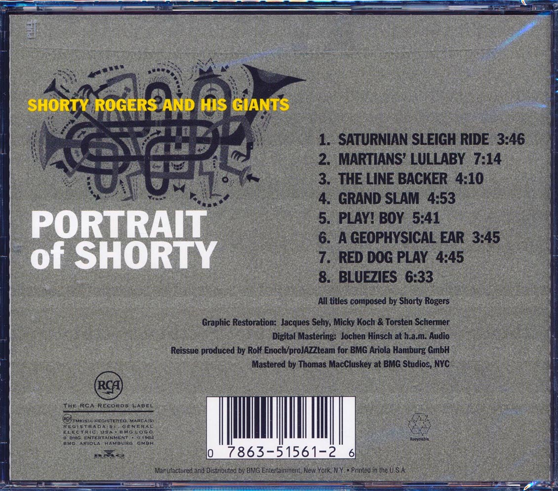 Shorty Rogers & His Giants - Portrait Of Shorty [New CD]