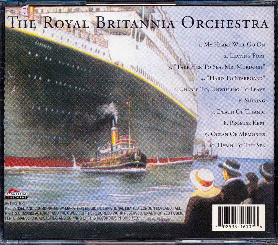 The Royal Britannia Orchestra - Titantic [New CD]