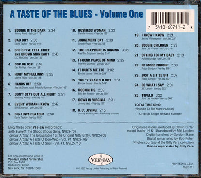 John Lee Hooker, Jimmy Witherspoon, Snooky Pryor, Pee Wee Crayton, Etc. - A Taste Of The Blues Volume 1 (25 tracks) (remastered) (deluxe edition) [New CD]