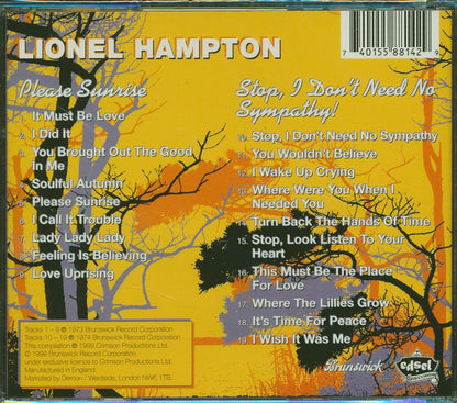 Lionel Hampton - Please Sunrise + Stop! I Don't Need No Sympathy! (2 albums on 1 CD) [New CD]