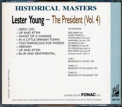 Lester Young - The President Volume 4 (numbered ltd.ed.) [New CD]