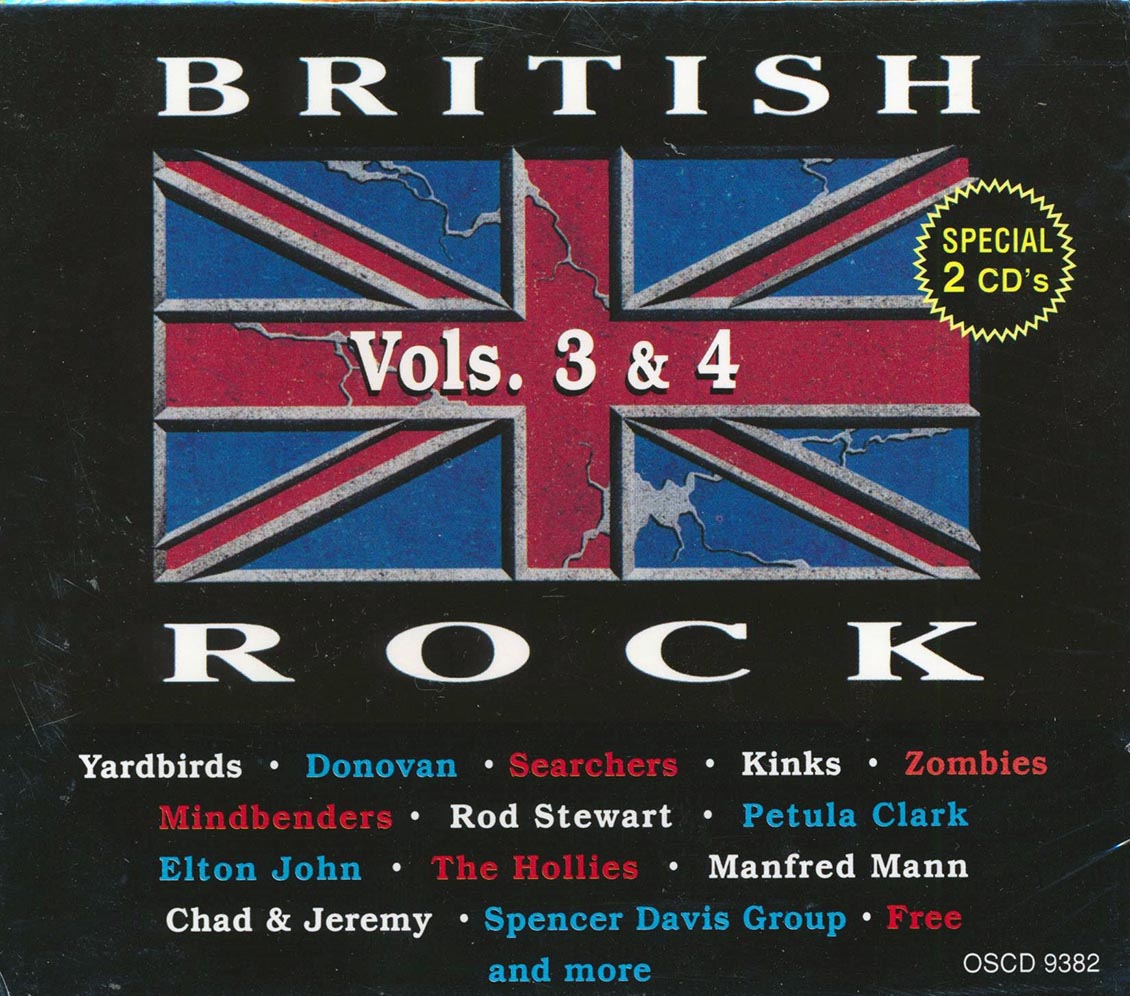 Rod Stewart, The Zombies, Manfred Mann, The Kinks, Etc. - British Rock Volumes 3 & 4 (20 tracks) (2xCD) [New] [New CD]