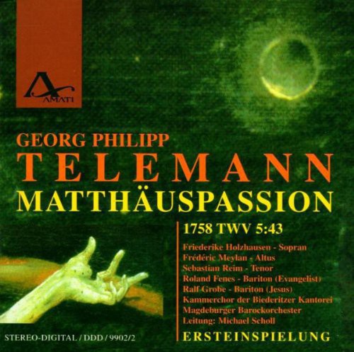 Telemann / Holzhausen - Matthaus-Passion (1758) Music CD