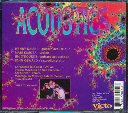 Henry Kaiser, Mari Kimura, Jim O'Rourke, John Oswald - Acoustics [New CD]