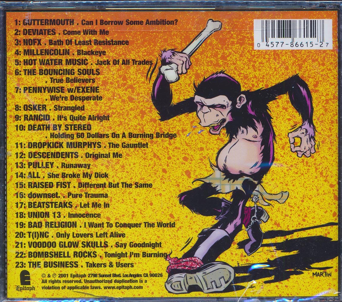 NOFX, Rancid, Descendents, Etc. - Punk O Rama 2001 Volume 6 (23 tracks) [New CD]