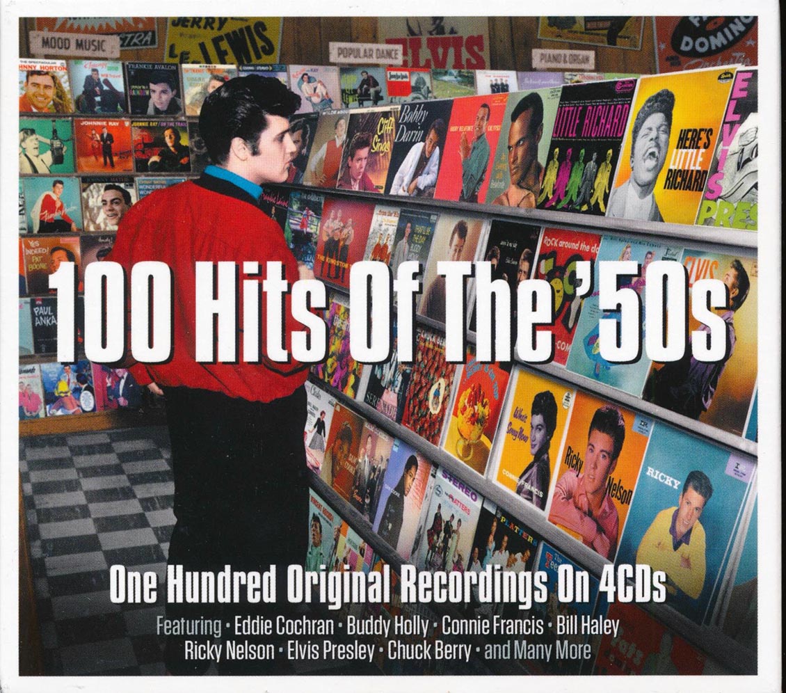 Buddy Holly, Eddie Cochran, Elvis Presley, Chuck Berry, Etc. - 100 Hits Of The '50s (100 tracks) (4xCD) (deluxe 4-fold digipak) [New CD]