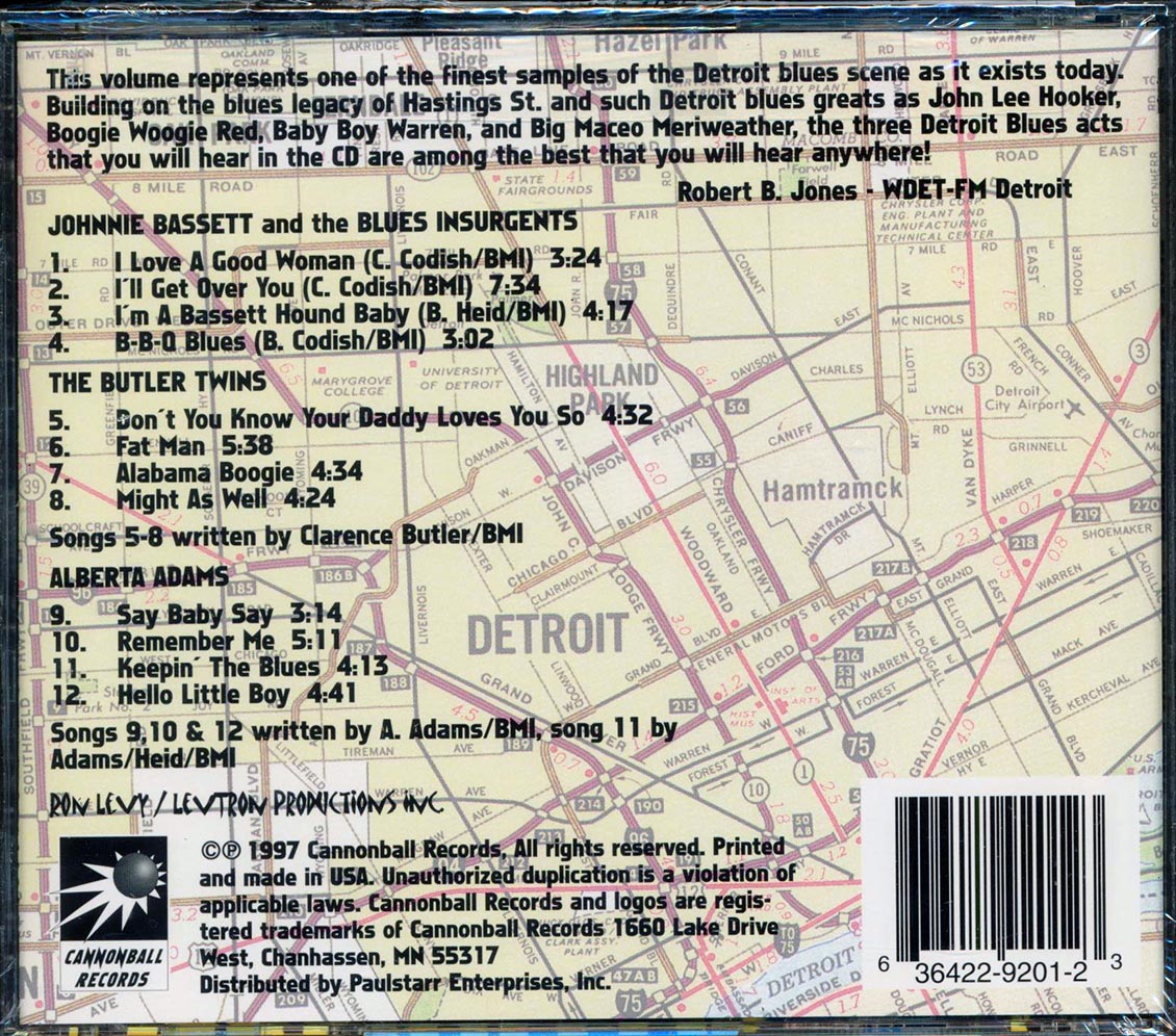 Johnnie Bassett, The Butler Twins, Alberta Adams - Blues Across America: The Detroit Scene [New CD]
