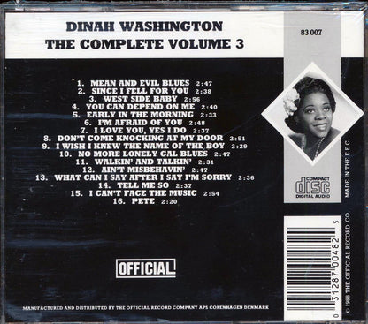 Dinah Washington - The Complete Dinah Washington Volume 3: 1947 [New CD]