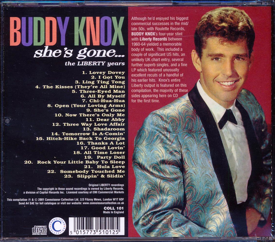 Buddy Knox - She's Gone: The Liberty Years (23 tracks) [New CD]