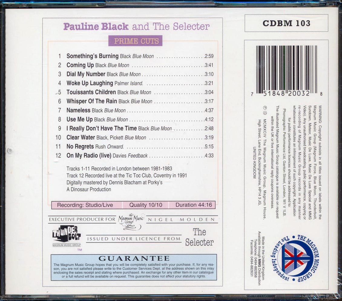 Pauline Black & The Selecter - Prime Cuts [New CD]