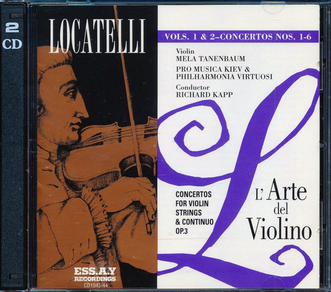 Pietro Locatelli - L' Arte De Violino Vols. 1 & 2 Concertos Nos. 1-6 Conductor Richard Kapp (2xCD) [New CD]