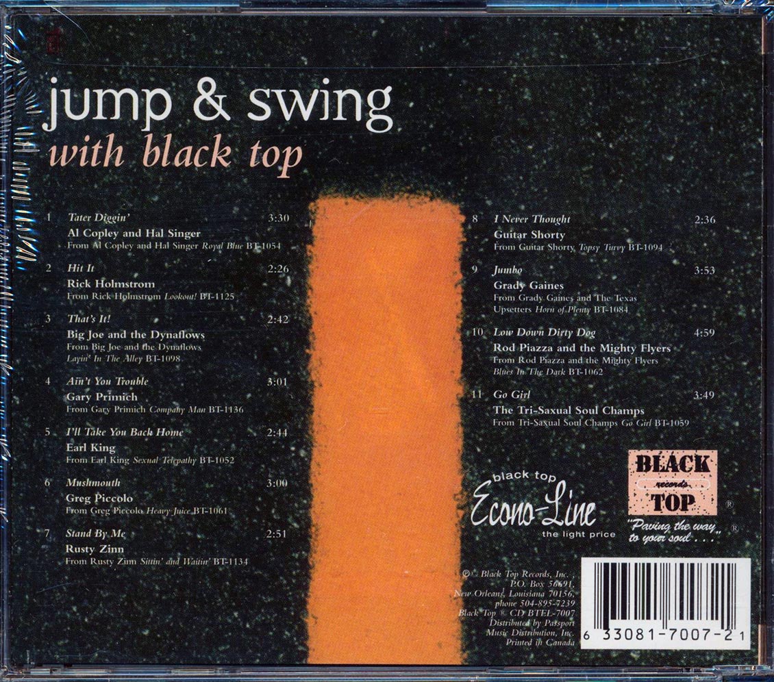 Earl King, Guitar Shorty, Big Joe & The Dynaflows, Etc. - Jump & Swing With Black Top [New CD]