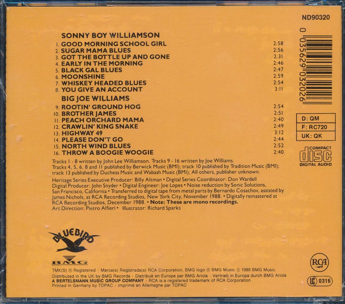 Sonny Boy Williamson, Big Joe Williams - Throw A Boogie Woogie (remastered) [New CD]