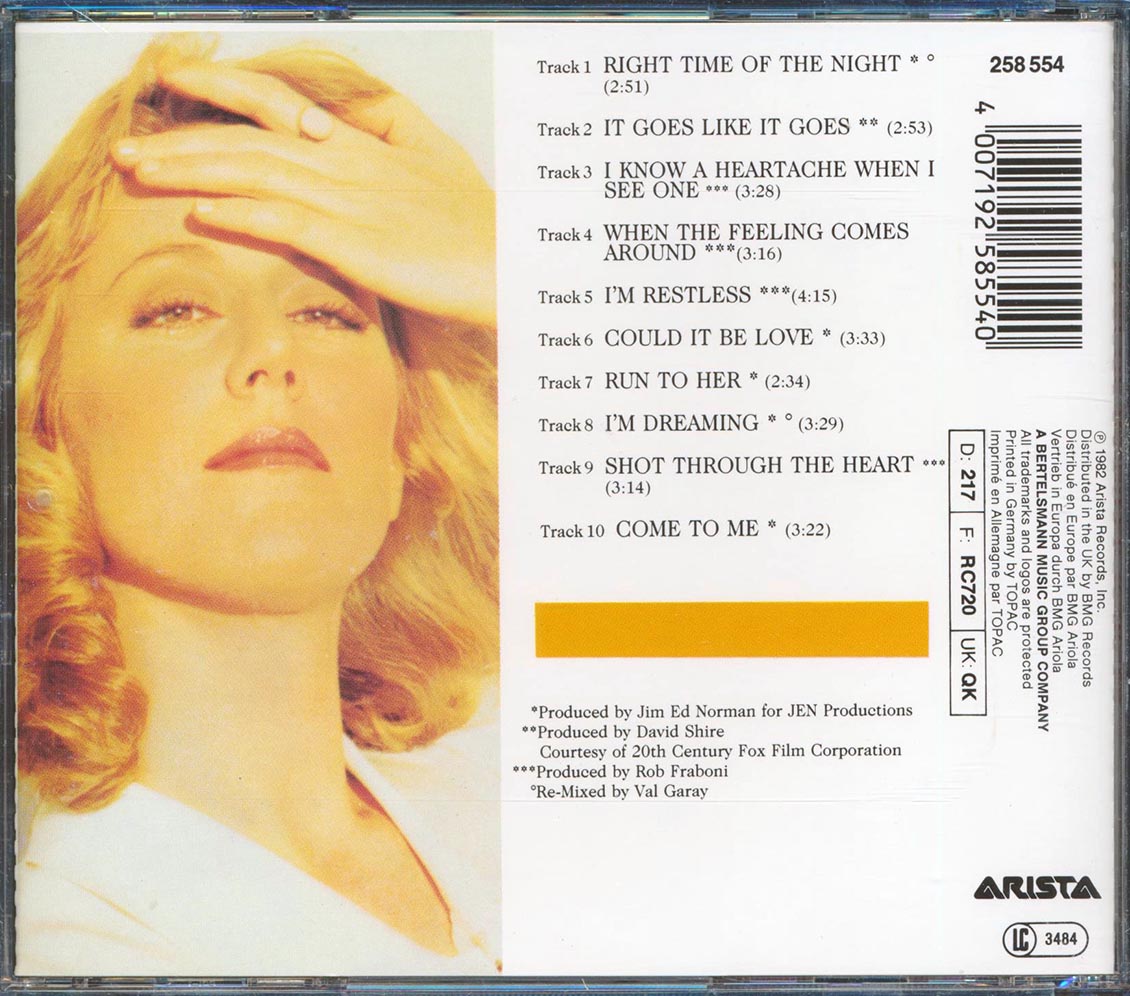 Jennifer Warnes - Best Of Jennifer Warnes [New CD]