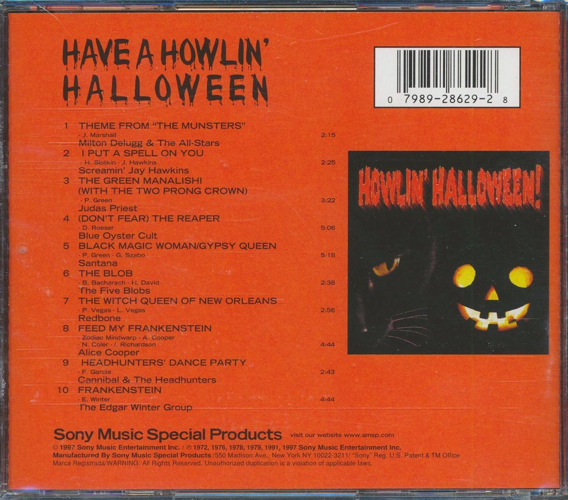 Judas Priest, Alice Cooper, Santana, Redbone, The Five Blobs, Etc. - Have A Howlin' Halloween! [New CD]