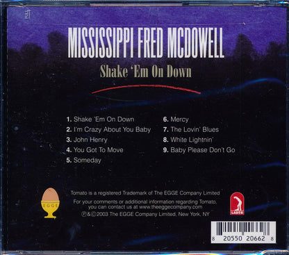 Mississippi Fred McDowell - Shake 'Em On Down [New CD]