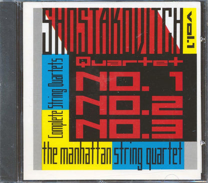 Shostakovitch, Manhattan String Quartet - Complete String Quartets, Vol. 1: Nos. 1, 2, & 3 (incl. large booklet) [New CD]