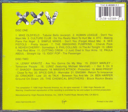 XTC, Human League, Culture Club, Iggy Pop, Mike Oldfield, Etc. - First Generation: Twenty Five Years Of Virgin Records (25 tracks) (2xCD) [New CD]