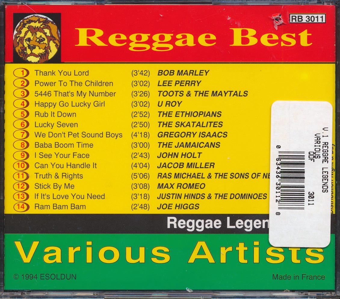 Jacob Miller, Bob Marley, Ras Michael, The Skatalites, Etc. - Reggae Legends Volume 1 [New CD]