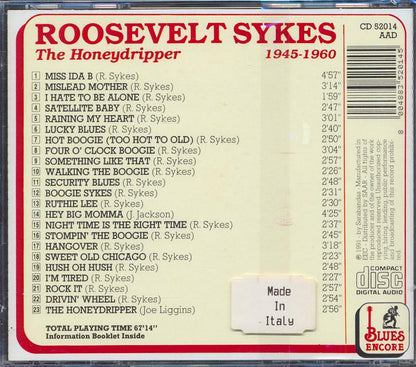 Roosevelt Sykes - The Honeydripper (23 tracks) (incl. large booklet) [New CD]