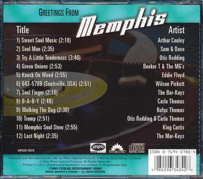 Sam & Dave, Otis Redding, The Mar-Keys, Etc. - Greetings From Memphis: Classic R&B Artists [New CD]
