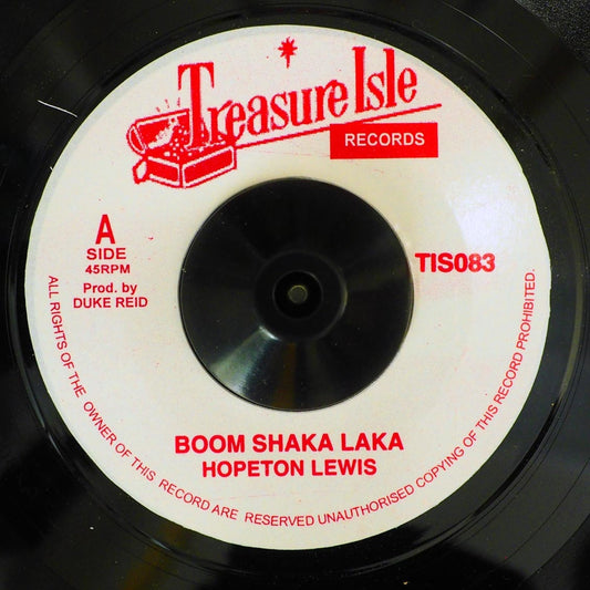 Hopeton Lewis - Boom Shaka Laka  /  Hopeton Lewis - Testify [New Vinyl 7"]