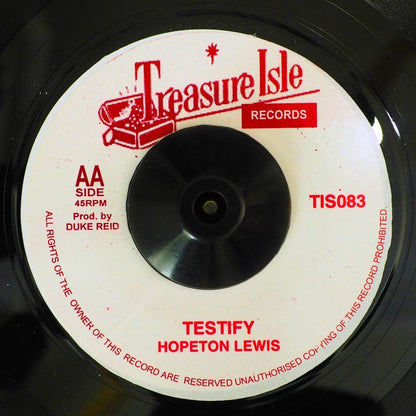 Hopeton Lewis - Boom Shaka Laka  /  Hopeton Lewis - Testify [New Vinyl 7"]