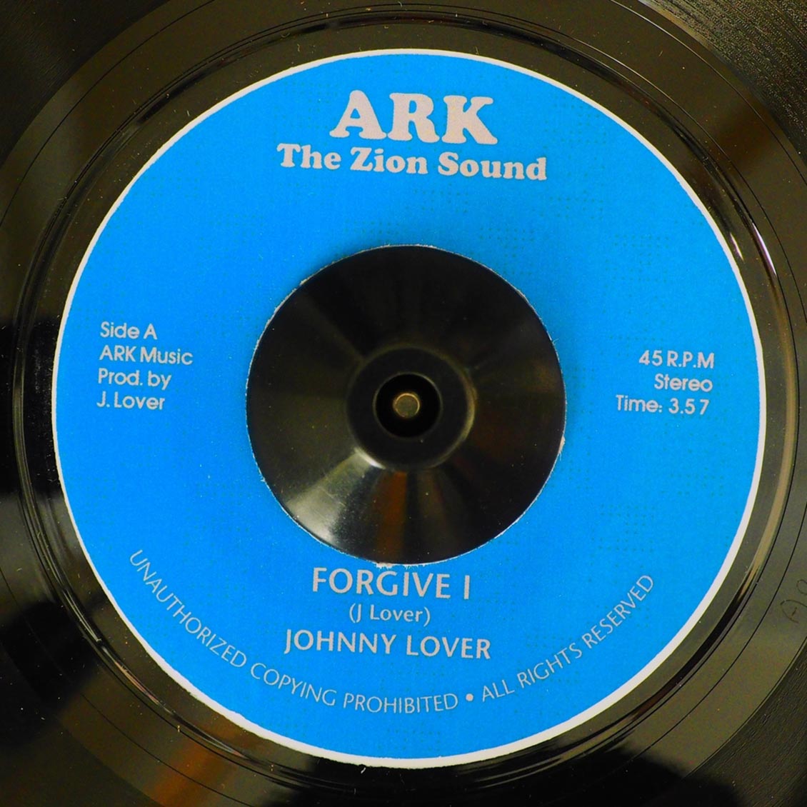 Johnny Lover - Forgive I  /  Ark Riders - Forgiven [New] [New Vinyl 7"]