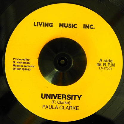 Paula Clarke - University  /  Version [New Vinyl 7"]
